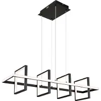 Globo Lighting Hängeleuchte Metall schwarz matt, LED