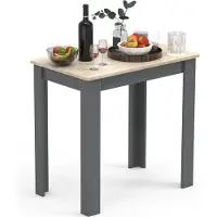 VCM Holz Esstisch | H. 76 x B. 80 x T. 50 cm | Küchentisch Speisetisch Tisch Esal