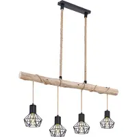 Globo Lighting |Hängeleuchte Metall schwarz, 4x E27