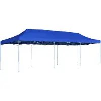 vidaXL Möbel Faltzelt Pop-Up Partyzelt 3 x 9 m Blau - Pavillons & Partyzelte 44977
