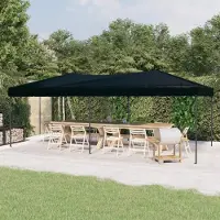 vidaXL "2026 Promotion" Partyzelt Faltbar Schwarz 3x6 m - Pavillons & Partyzelte CC32656