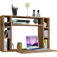 VCM Computertisch hängend | Klapptisch | Wandschreibtisch | Maße ca. H. 60 x B. 90 x T. 20 cm | Schreibtisch - Wandila