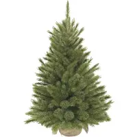 Triumph tree Forest Frosted Künstlicher Weihnachtsbaum aus Jute - H90 x Ø62 cm - Grün
