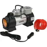 YATO YT-73460, Auto, 10 bar, 40 l/min, Schwarz, Stahl, 3 m, Zigarettenanzünder