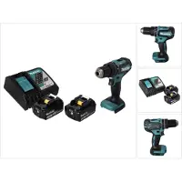 Makita DHP 485 RM Akku Schlagbohrschrauber 18 V 50 Nm Brushless + 2x Akku 4,0 Ah + Ladegerät