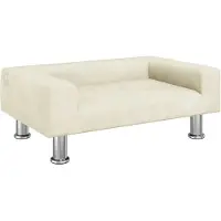 Syfax Hundebett Creme 70x45x26,5 cm Samt