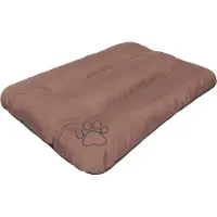 HOBBYDOG Hundekissen Hundematraze Schlafplatz Hundebett Tierbett Hundekissen Katzenbett - Eco - 90 x 60 cm [Größe: L] - Hellbraun