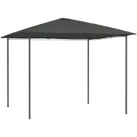 Syfax Pavillon 3x3x2,6 m Anthrazit 160 g/m²