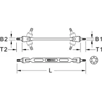 Ks Tools 517.0319 Doppel-Gelenkschlüssel