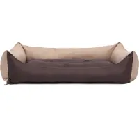 HOBBYDOG Hundebett "Eco" L – 62×43 cm, wasserabweisend, Schlafplatz, Hundekissen, Pontesabnehmbarer, Bezug, ideal für kleine Hunde