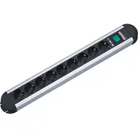 Bachmann PRIMO Steckdosenleiste 6x Schutzkontakt, Aluminium, 1,75 m