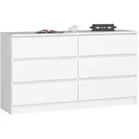 Akord Furniture Factory OP0LK-1BIA004, Weiß, 6 Schublade(n), Matt, 16 mm, 60 cm, 400 mm
