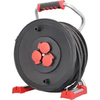 Bachmann 399.192 Profi-Kabeltrommel 3xCEE7/3 H07RN-F 3G2,5mm2 40,0m CEE7/7 399192