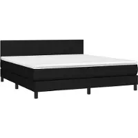 Syfax Boxspringbett, erholsamer Schlaf, Stoff (100% Polyester), Taschenfederkernmatratze, mittelharter Härtegrad, 180x200 cm, höhenverstellbares Kopfteil...