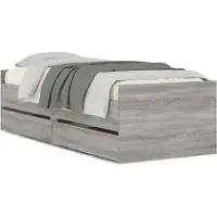 Syfax Bettgestell mit Schubladen Grau Sonoma 90x190 cm