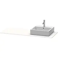 Duravit Konsole XSquare 140x55x1,6cm, m 1 AS, Ausschn re, we hgl