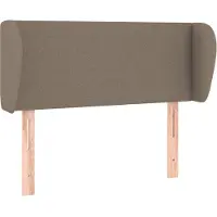 Syfax Kopfteil mit Ohren Taupe 103x23x78/88 cm Stoff