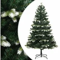 Syfax Künstlicher Weihnachtsbaum Klappbar Beschneit 120 cm