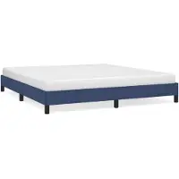 Syfax Bettgestell ohne Matratze Blau 180x200 cm Stoff