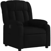 Sonstiges Sessel Schwarz Stoff 78 x 92 x 98 cm (B x T x H) mit manueller Liegefunktion