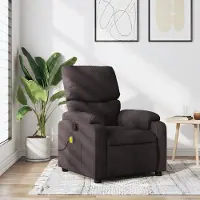 vidaXL Design Massagesessel Dunkelbraun Stoff - Fernseh- & Relaxsessel 2025 Neu4588652 1parcel