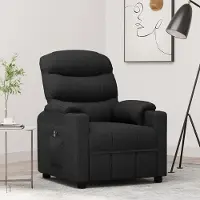PUEAZU Relaxsessel Elektrisch Schwarz Stoff - Fernseh- & Relaxsessel &30857