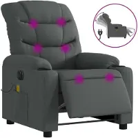 Sonstiges Massagesessel Elektrisch Dunkelgrau Stoff