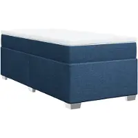 Syfax Boxspringbett mit Matratze Blau 80x200 cm Stoff