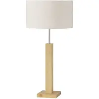 Boltze Tischlampe mit Bambussockel BENITO, 57 cm