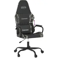 vidaXL Gaming-Stuhl Schwarz und Tarnfarben Kunstleder