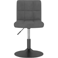 vidaXL "im Sonderangebot" Drehbarer Barhocker Dunkelgrau Samt - 40 x 43 x (71-85,5) cm - NeuMöbel3215532