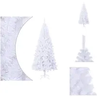 vidaXL Künstlicher Weihnachtsbaum L 240 cm Weiß - Weihnachtsbäume