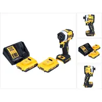 DeWalt DCF 850 D2 Akku Schlagschrauber 18 V 205 Nm 1/4" Brushless + 2x Akku 2,0 Ah + Ladegerät