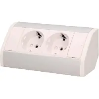 ORNO Möbelsteckdose 2x250V OR-GM-9005/W-G(GS) Schuko