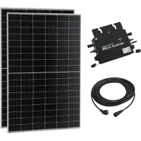Pro-Tec Balkonkraftwerk 'Brusson' 800W + Inverter + 10m Kabel
