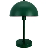 Dyberg Larsen Stockholm LED-Akku-Tischleuchte, dunkelgrün - , Stockholm, dimmbar, Grün, für Wohnzimmer, Metall, Skandinavisch