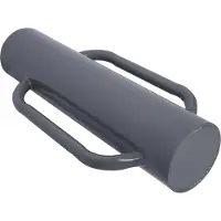 Wiltec Pfahlramme Ø 165 mm Handramme aus Stahl, Pfostenramme mit 2 Handgriffen, Zaunpfahlramme zum Einschlagen von Pfosten beim Zaunbau