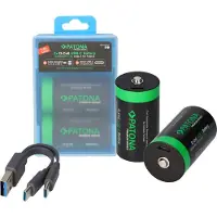PATONA LR20 Mono D, Wiederaufladbarer Akku, LR20, Lithium, 2 Stück(e), 700 mAh, 61,3 mm