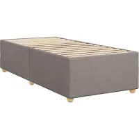 Syfax Bettgestell ohne Matratze Taupe 90x200 cm Stoff