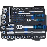 Bgs Foam Tray for BOXSYS1 & 2: Socket Set 6.3 mm (1/4') / 12.5 mm (1/2'), 4519 mm, 4,52 kg