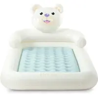 Intex 66814NP Aufblasbare Kindermatratze mit Handpumpe, Bär