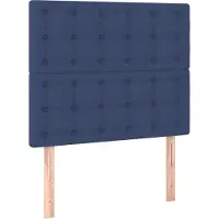 Syfax Kopfteil Blau 100 x 5 x 118/128 cm Stoff