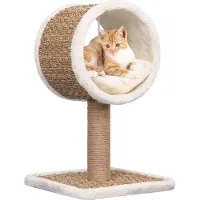 vidaXL "2026 Promotion" Katzen-Kratzbaum mit Tunnel und Spielzeug 56 cm Seegras - Kratzbäume CC1914