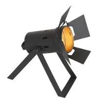 Mexlite Tischlampe Carré 3380ZW – schwarze Lampe im Industrial-Stil aus Metall und Kunststoff, neigbar, E27-Fassung,