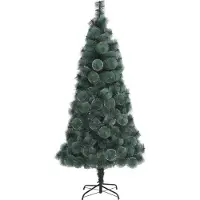 Syfax Künstlicher Weihnachtsbaum mit Ständer Grün 180 cm PET