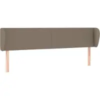 Syfax Kopfteil mit Ohren Taupe 203x23x78/88 cm Stoff