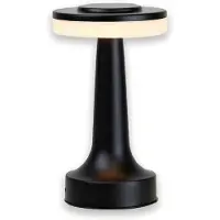 Luxus Europe - Tischlampe Touch Beau Schwarz - Kabellose LED-Tischlampe für den Innenbereich – USB-C wiederaufladbar