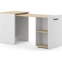 Vicco Schreibtisch Adam Greige/Artisan 60 x 50.4 cm ausziehbar, Model 51662