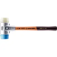 HALDER SIMPLEX Schonhammer Ø 60 mm TPE-soft blau / Nylon mit Aluminiumgehäuse