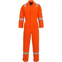 Portwest FR28 Leichter, antistatischer Overall 280 g Orange Gr. S